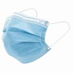 Med Vet International&nbsp;Surgical Procedure Mask w/ Ear Loops, 3-Ply, J0733, 50/Box, 12 Boxes/Case
