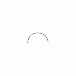 Med Vet International&nbsp;Reverse Cutting Suture Needle 1/2 circle, dozen, size 11, J7031011