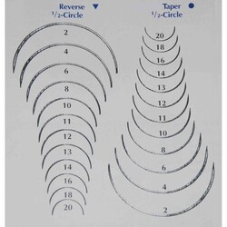 Med Vet International&nbsp;Reverse Suture Needle, 1/2 Circle, Size 4, J7031004, 12/Pack