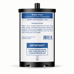 Med Vet International&nbsp;Breath Fresh Anesthesia Gas Filter & Accessories - Breath Fresh Canister 800g, J0304M, Each