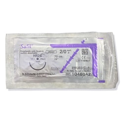 Med Vet International&nbsp;Safil Suture, HR37-0, JG48042, 12 pack