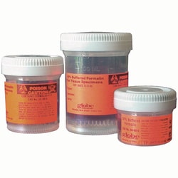 Med Vet International&nbsp;Formalin-Filled Container, 15mL, J0552, 10 Pack