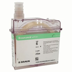 Med Vet International&nbsp;Braun Cassette Suture, #6 6 USP 25m (82')L., J009106, Each