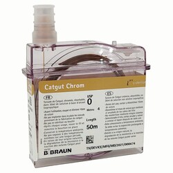 Med Vet International&nbsp;Braun Catgut 50m Cassette Suture, Size 0, J0091C0