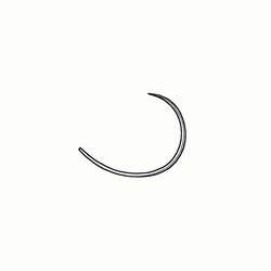 Med Vet International&nbsp;Cruciate Suture Needle, Medium, J0710Y, 6pk