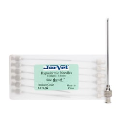 Med Vet International&nbsp;Jorvet Hypodermic Needle, 16g x 3in., J0174CG, 12/box