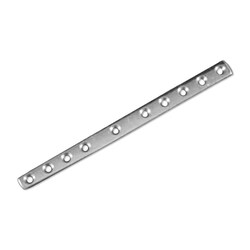Med Vet International&nbsp;Carpal Arthrodesis Plate, Round Hole 3.5mm/3.5mm 140mm, J0428N