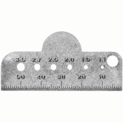 Med Vet International&nbsp;Bone Screw and Drill Bit Gauge, J0372P