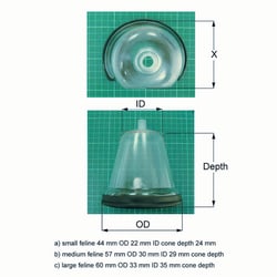 Med Vet International&nbsp;Eldridge Anesthesia Mask-Small, J0355