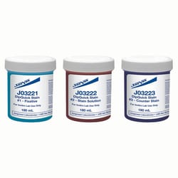 Med Vet International&nbsp;Dip Quick Stain Introductory Kit, (3) 180mL Wide Mouth Jars, Red, Green, Blue, J0322
