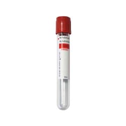 Med Vet International&nbsp;Clot Blood Collection Tube, Red Cap, 10ml, J1561C, Each