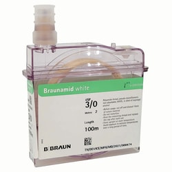 Med Vet International&nbsp;Braunamid Suture Cassette, #3, 100M, J0091030