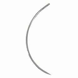 Med Vet International&nbsp;#3 3/8in Curved Heavy-Duty Suture Needles, J0110PM3, 12/Pack
