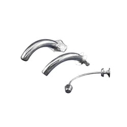 Med Vet International&nbsp;Silver-Plated Metal Tracheostomy Tube 3-Piece Kit(Canine), 12mm, J0143D, Each