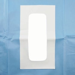 Med Vet International&nbsp;JorVet Duo Drape, 75cm x 90cm, Fenestration and Adhesive Patch, 10/Pack, J1456B