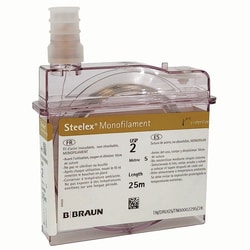Med Vet International&nbsp;Braunamid Stainless Steel Suture Cassette, #2, 25M, J0091S2