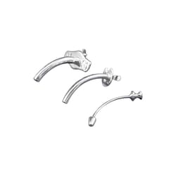 Med Vet International&nbsp;Silver-Plated Metal Tracheostomy Tube 3-Piece Kit(Canine), 8mm, J0143B, Each