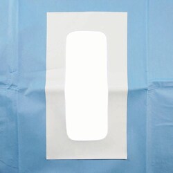 Med Vet International&nbsp;JorVet Duo Drape, 30cm x 45cm, Fenestration and Adhesive Patch, 10/Pack, J1456