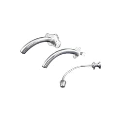 Med Vet International&nbsp;Silver-Plated Metal Tracheostomy Tube 3-Piece Kit(Canine), 10mm, J0143C, Each