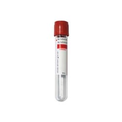 Med Vet International&nbsp;Clot Blood Collection Tube, Red Cap, 7ml, J1561B, Each