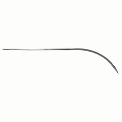 Med Vet International&nbsp;#5 Heavy-Duty Suture Needles, Half Curved, Stainless Steel, J0110HC5, 12/Pack