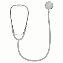 Med Vet International&nbsp;JorVet Dual Head Stethoscope, Gray, 30