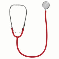 Med Vet International&nbsp;JorVet Dual Head Stethoscope, Red, 30in, J0205R, Each