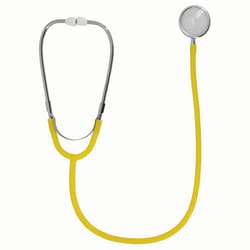 Med Vet International&nbsp;JorVet Dual Stethescope, 30in, Yellow, J0205Y, Each