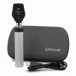 Med Vet International&nbsp;Opticlar LED Ophthalmoscope Equipment - Ophthalmoscope Rechargeable Set, J1662B, Each