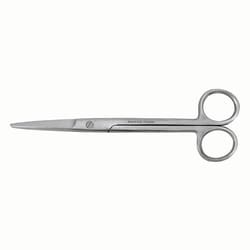 Med Vet International&nbsp;6 3/4in. Serrated Mayo Scissors, Straight, J0077BS