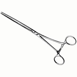 Med Vet International&nbsp;6.5-in (18cm) Doyen-Baby Intestinal Forceps, Straight, J0135SW, Each