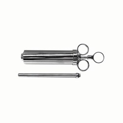 Med Vet International&nbsp;Dose Syringe Metal 12oz, J0111MA, Each