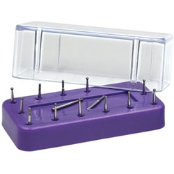 Med Vet International&nbsp;Dental Burr Block, Holds Up to 14 Burrs, J0944, Each