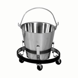 Med Vet International&nbsp;Stainless Steel Kick Bucket Bucket and Frame Kit, J0808, Each