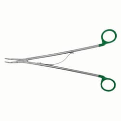 Med Vet International&nbsp;Titanium Hemostatic Sterile Clips (Appliers), Medium/large clip applicator, Green, angled 28cm, J0796DLA