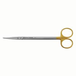 Med Vet International&nbsp;Aesculap Metzenbaum Scissors, Tungsten Carbide Inserts, Gold-plated Rings, Curved 7