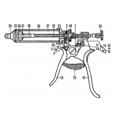 Med Vet International&nbsp;Jorvet Metal Frame, for 10cc Henke Roux Syringe, J0053D27B