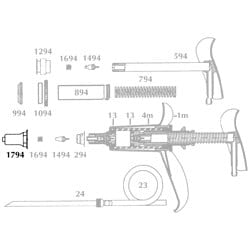 Med Vet International&nbsp;Jorvet Front End, for 5cc Vetamatic Syringe, J0053VD1794