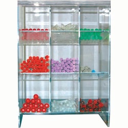 Med Vet International&nbsp;Acrylic Blood Tube Rack, 12in x 16in x 5 1/2in, J0885, Each