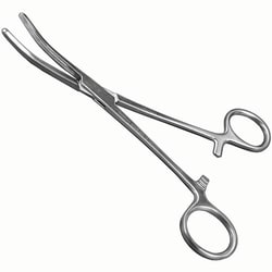 Med Vet International&nbsp;Rochester-Carmalt Forceps, German Surgical Steel, Curved, 6.25-in, J0083CW