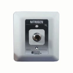 Med Vet International&nbsp;Nitrogen Recessed Wall Outlet, J0537NW, Each
