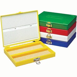 Med Vet International&nbsp;Microscope Slide Box, 100-place Slide Box, J0816R