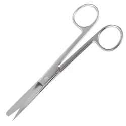 Med Vet International&nbsp;Straight Surgical Scissors, German-Made, S/B, 5 1/2in