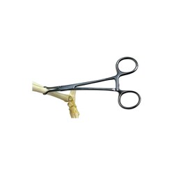 Med Vet International&nbsp;Microserrated Bone Holding Forceps, Large, Serrated, 18cm, J0854B, Each