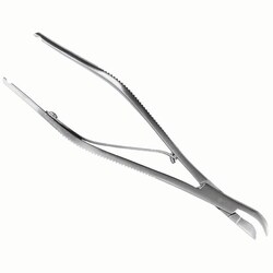 Med Vet International&nbsp;Michel Clip Forceps, Stainless Steel, 12cm, J0086, Each