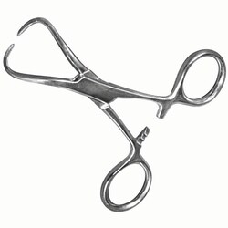 Med Vet International&nbsp;Backhaus Towel Clamp, German, 3 1/2