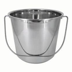 Med Vet International&nbsp;Stainless Steel Bucket, 13 Quart, J0398B