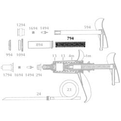 Med Vet International&nbsp;Jorvet Compression Spring, for 5cc Vetamatic Syringe, J0053VD794