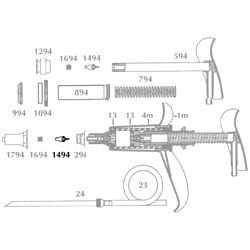 Med Vet International&nbsp;Jorvet Valve and Washer, for 5cc Vetamatic Syringe, J0053VD1494