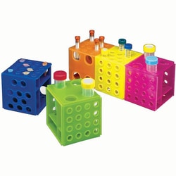 Med Vet International&nbsp;Universal Cube Test Tube Rack, J0878, 2/Pack